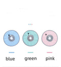 Cloth circle collar cat collar made from polyester in light blue colour, size M