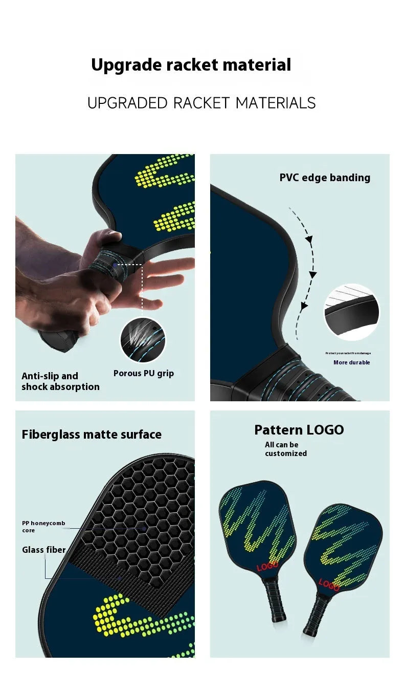 Fibreglass table tennis racket for outdoor sports with CZXPK00561 specification