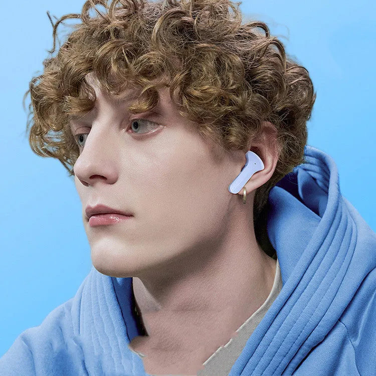 Mini wireless Bluetooth headset with LED power display in five colour options with silicone protective case