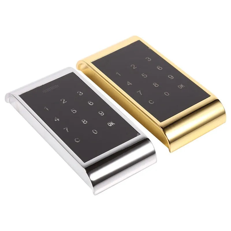 Silver temporary deposit code lock with digital keypad for cash box security