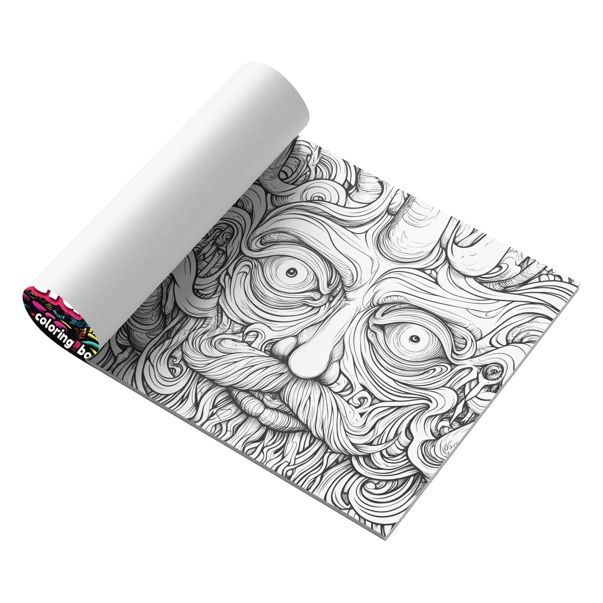 Acid tour colour creative painting book measuring 200mm in length with paper pages