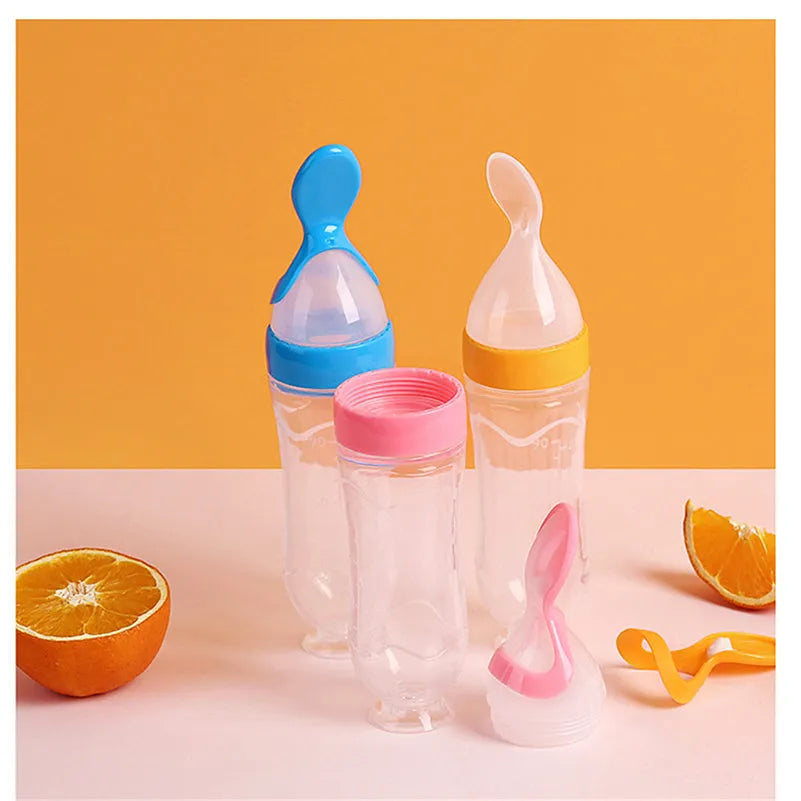 Six plastic colour-coded laundry separator balls on a blue background.