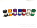 Set of four aluminium alloy tyre valve dust caps in seven colour options with O-ring seals