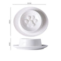 Ceramic anti-choking slow feed pet bowl for cats and dogs in three colour options