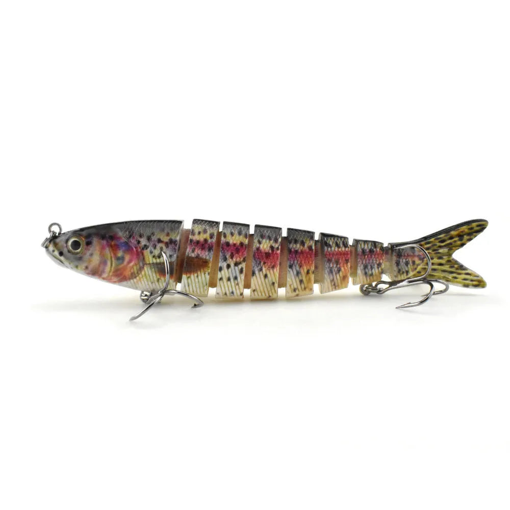 133 mm long, 203g hard plastic bionic fishing lure in multiple colour options with storage box.