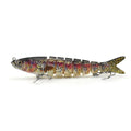 133 mm long, 203g hard plastic bionic fishing lure in multiple colour options with storage box.