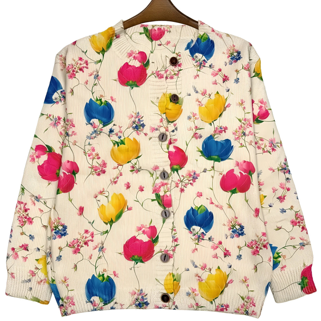 Custom digital image printed on a long sleeve polyester top, available in sizes S to 5XL