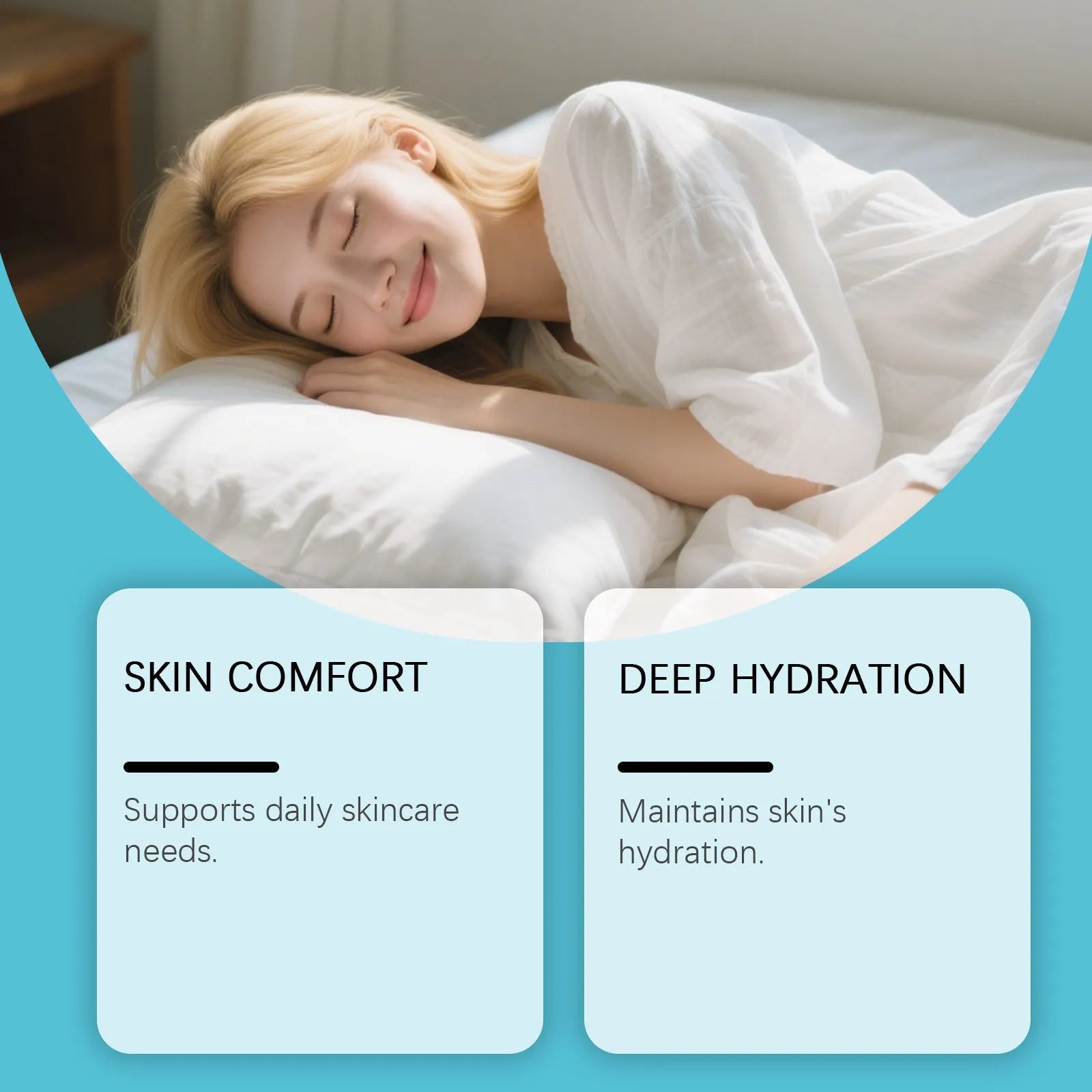 50g gentle hydrating moisturising cream in white jar with ingredients Shanjinchehua and glycerol