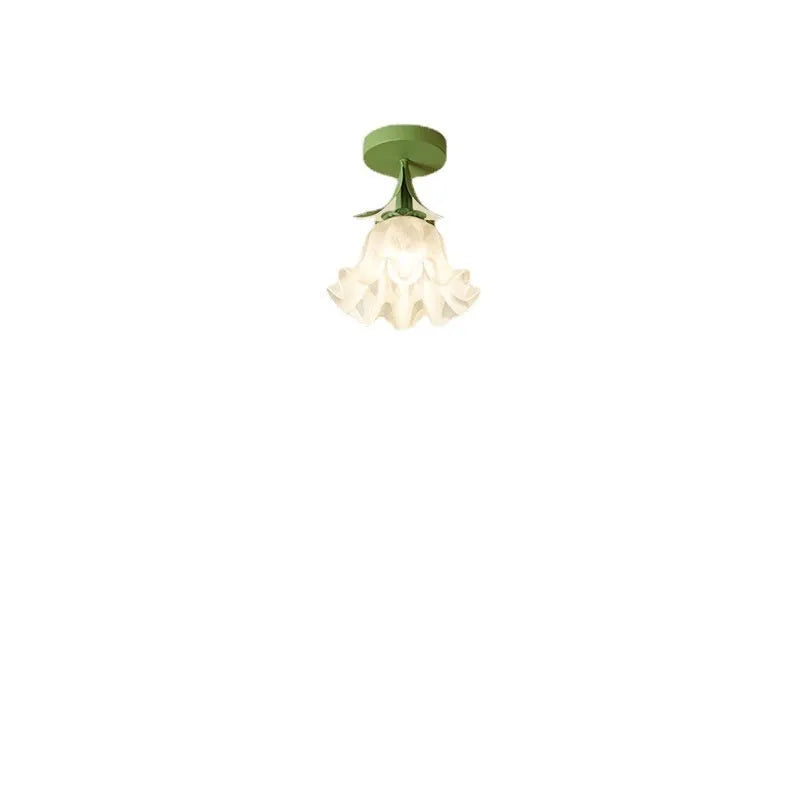 Cream Linglan Flower modern aisle corridor light with three-colour changing and dimming options