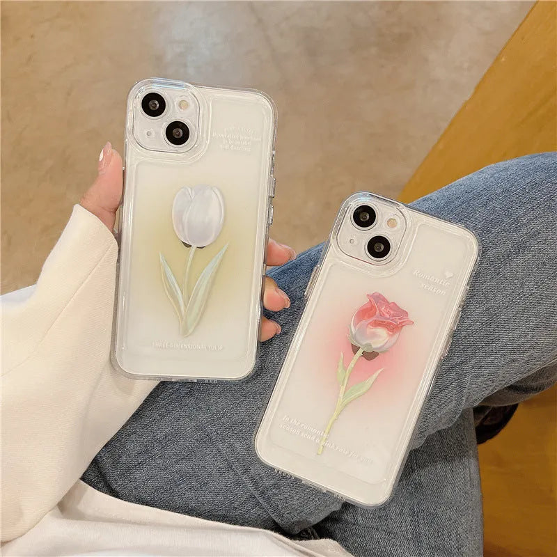 Gradient colour all-inclusive TPU phone case for iPhone models 7 through 15 Pro Max