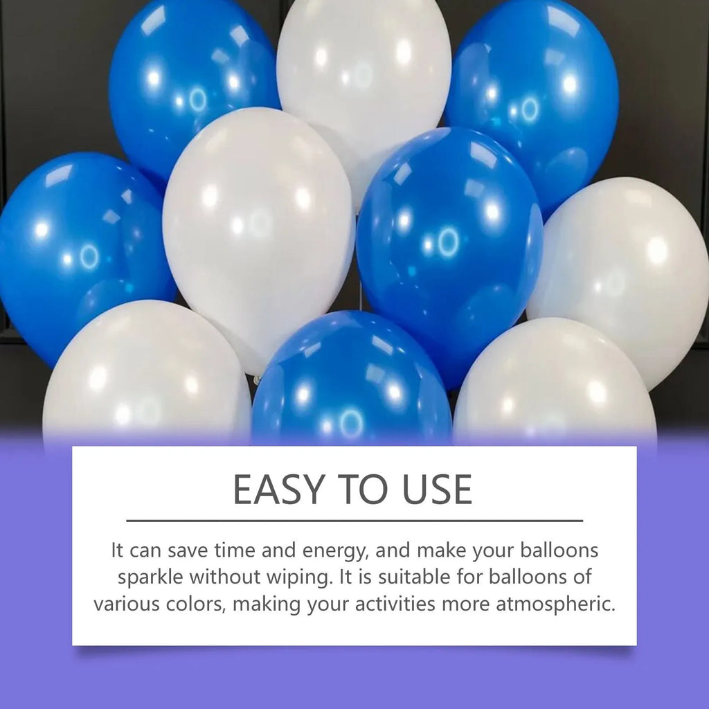 100ml bottle of clear balloon surface spray with lustre finish for shiny balloon texture.