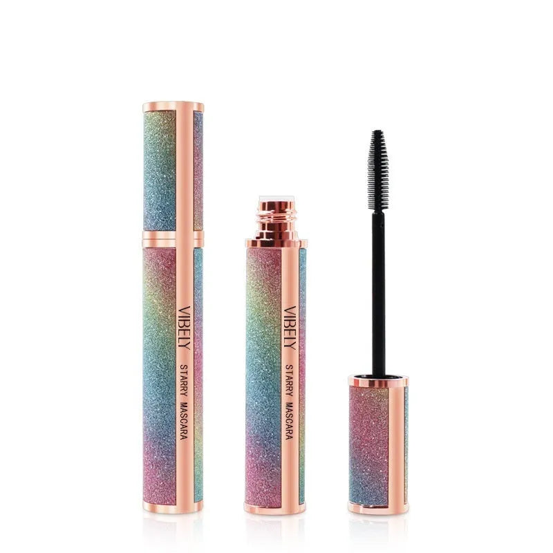 4D waterproof thickening mascara with curling effect in black packaging