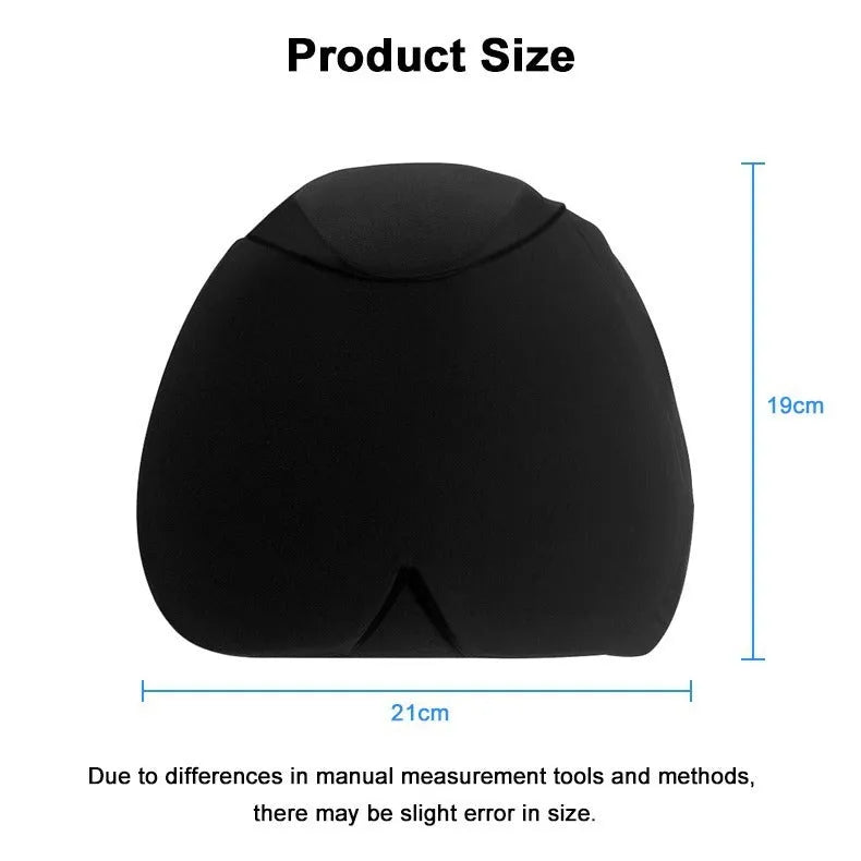 Simple solid colour fully enclosed cold compress cap for headache relief.
