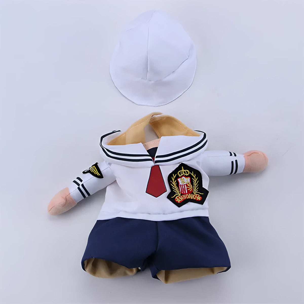 Fashion minimalist sailor pet costume for cats and dogs in polyester sailor colour