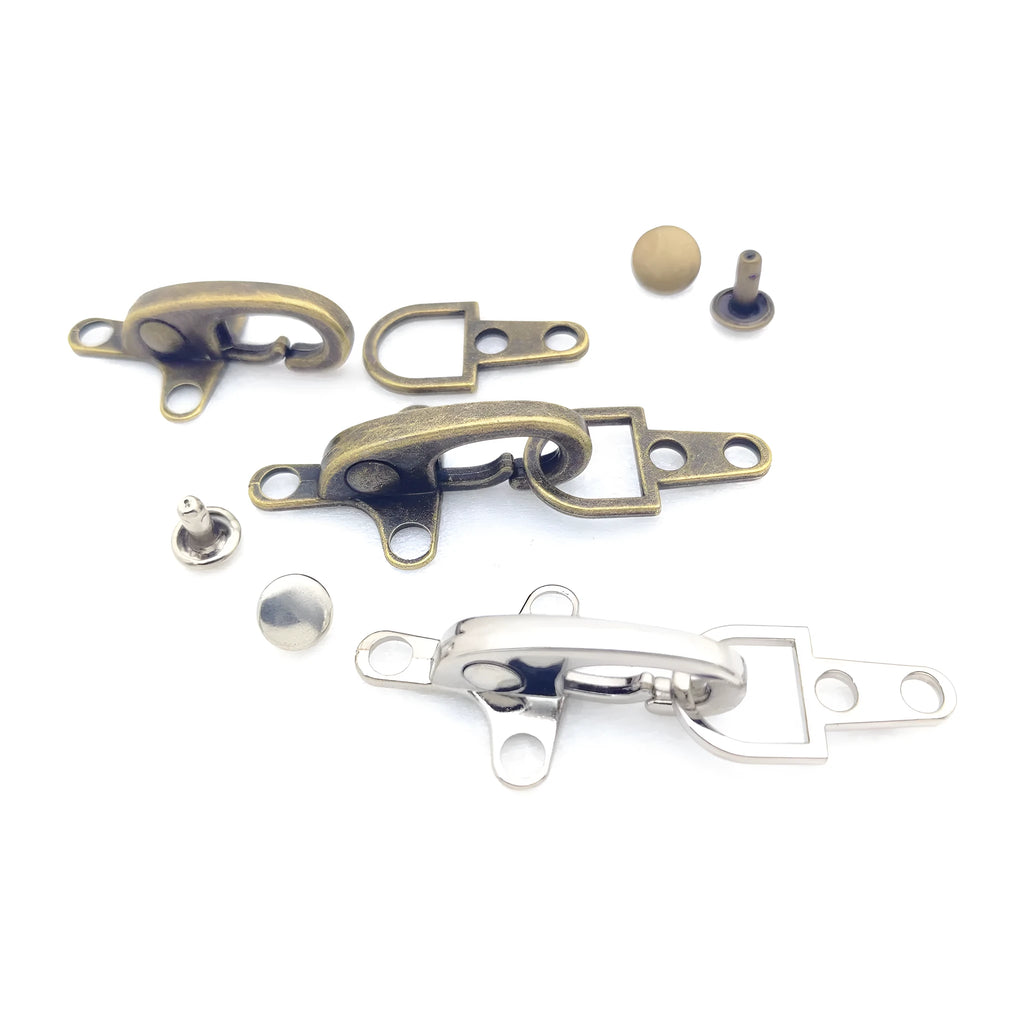 Alloy metal aircraft buckle decoration in bronze gold gun or silver finish