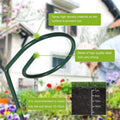 Round metal garden plant support stake with wrought iron frame for climbing plants, 20cm to 90cm