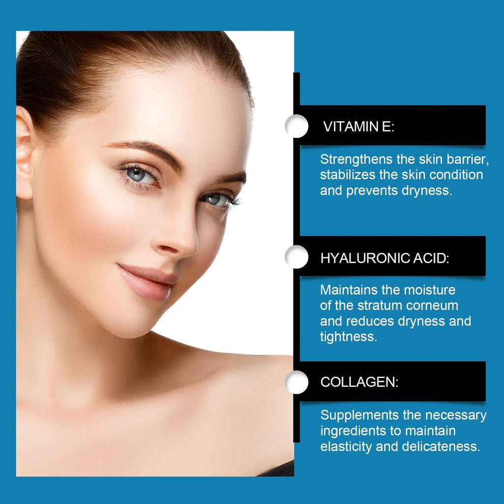 Pack of 5 forehead nourishing and moisturising skincare patches on non-woven fabric.