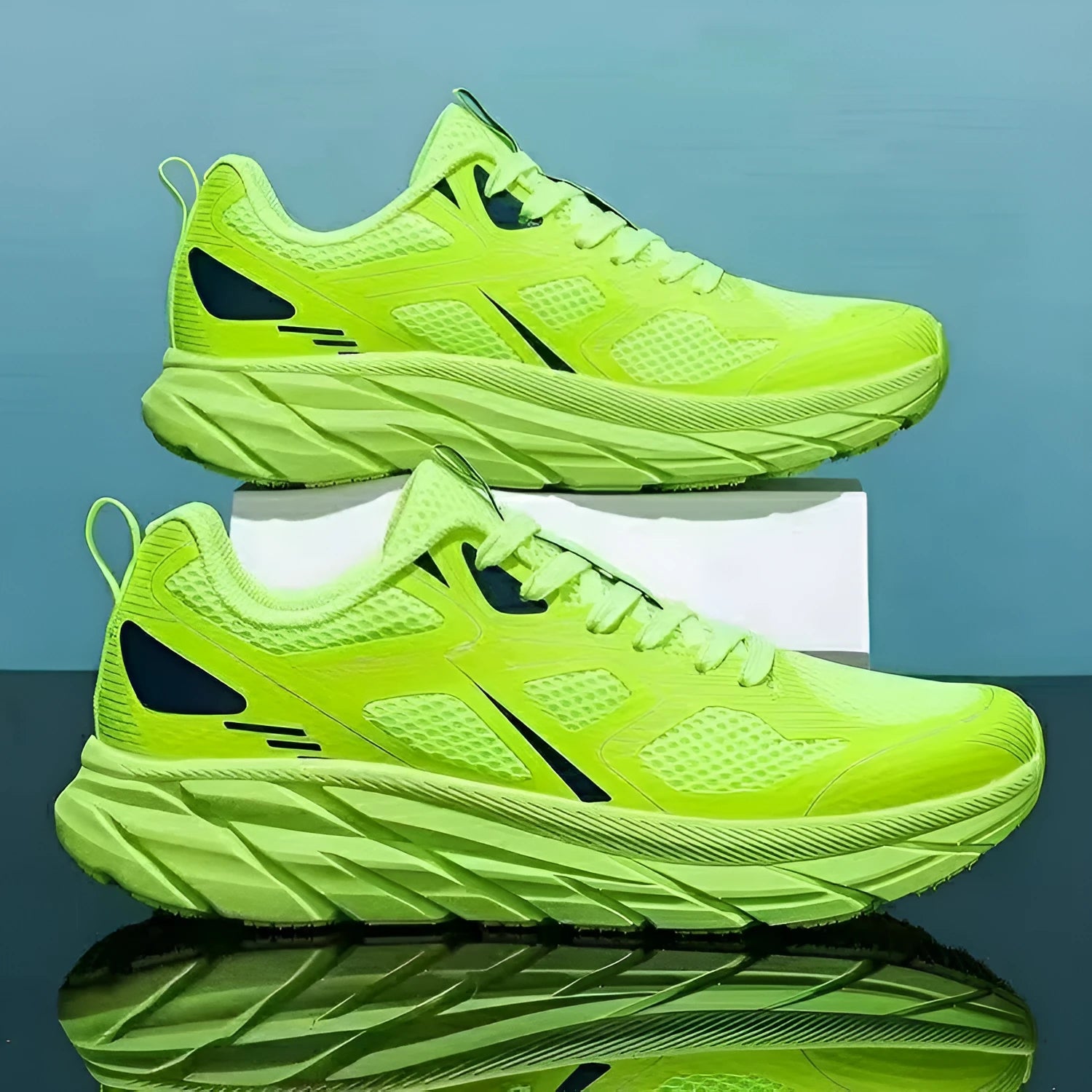 Four Seasons mesh sneakers in red beige green grey black colours with round toe design