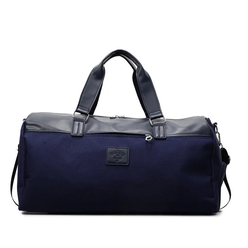 Large capacity Oxford cloth messenger bag in black blue or khaki colours
