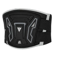 MDL1028 black and red motorcycle riding waist support harness made from PVC and polyester