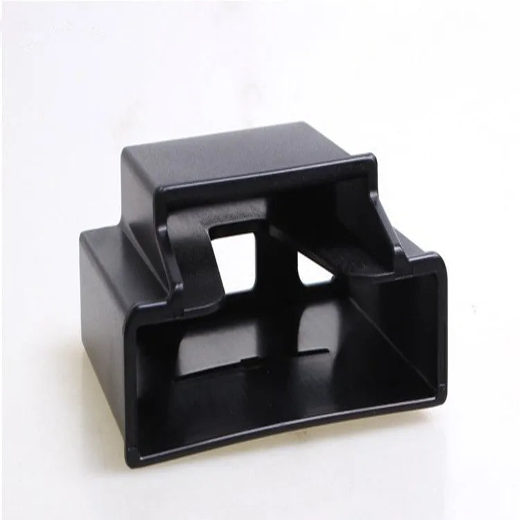 Black ABS car vent mobile phone storage box with card holder slot on interior background