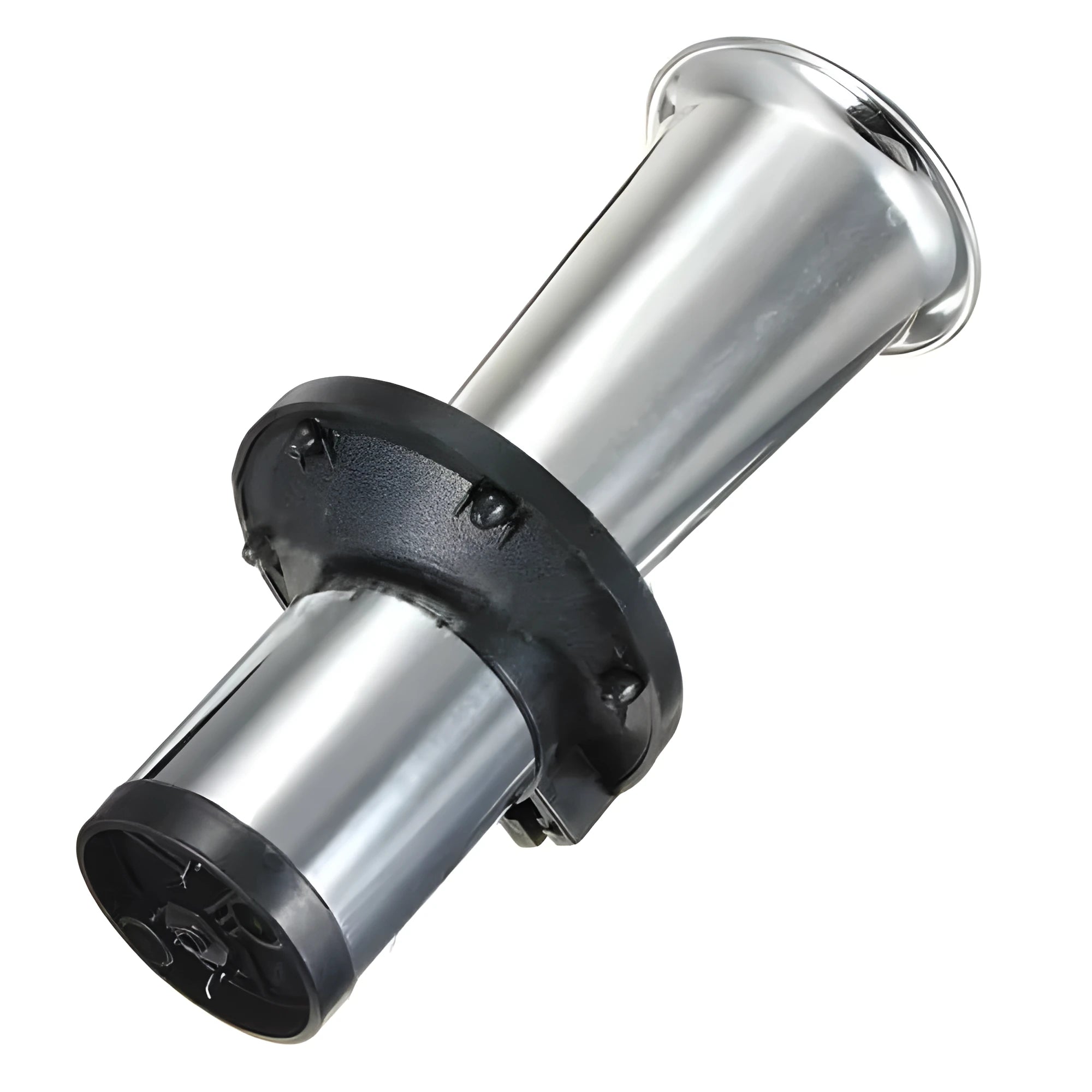 Silver 12V universal car horn unit for vehicle replacement