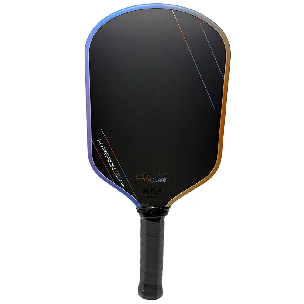Aurora Multicolor Hyperion 3s carbon fibre pickleball paddle with colour Teflon cloth matte finish