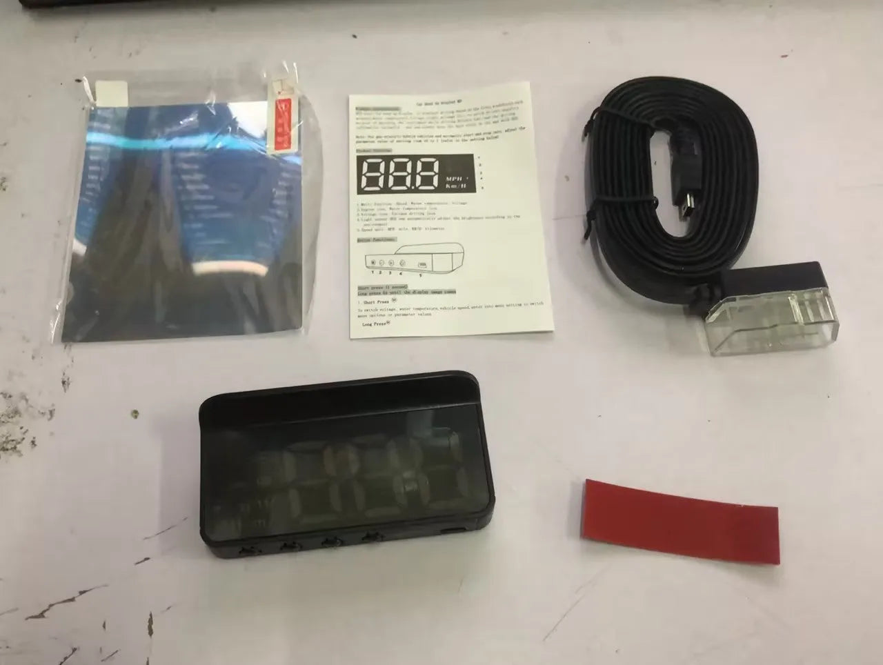 M3 Car OBD2 GPS Head-Up Display projector with dials and 4:3 screen