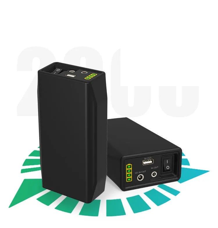 LF4100 12V lithium iron phosphate battery with charger and cables for compact backup power