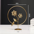 Wrought iron Nordic hanging ornament with copper plastic finish, decorative craft in 21 style options
