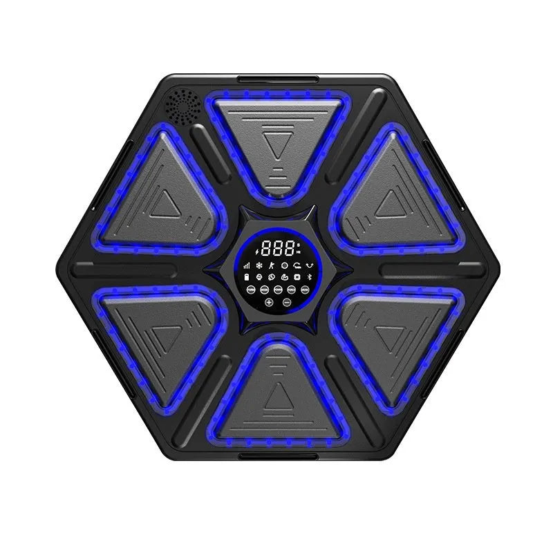 Intelligent music electronic boxing wall target with rhythm training functions and wall mounting options