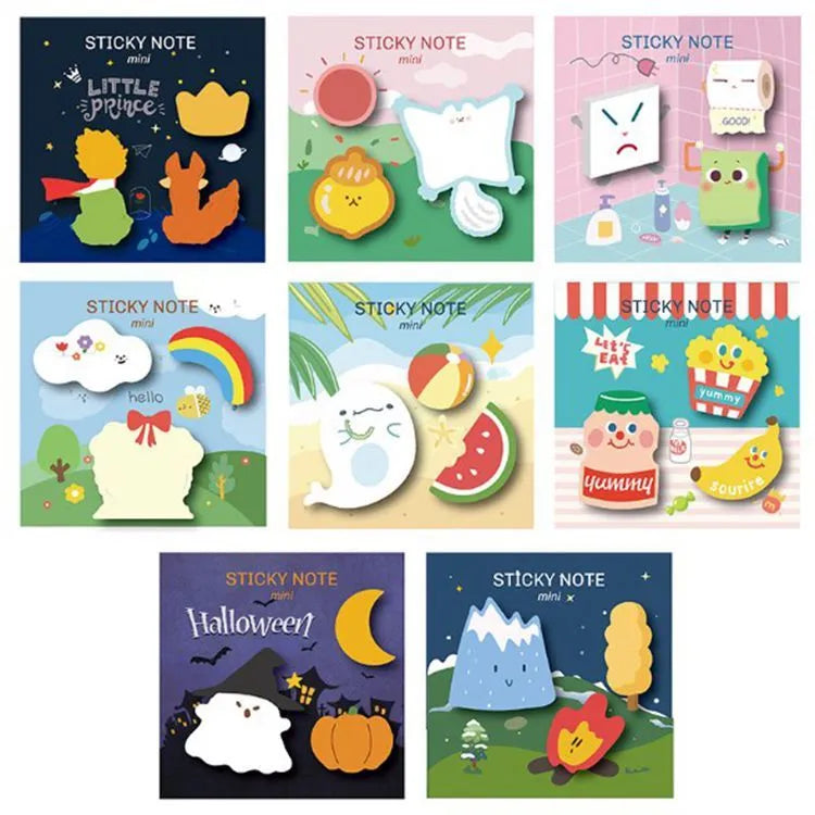 Halloween pumpkin pattern post-it notes square 90x90mm with trick or treat designs