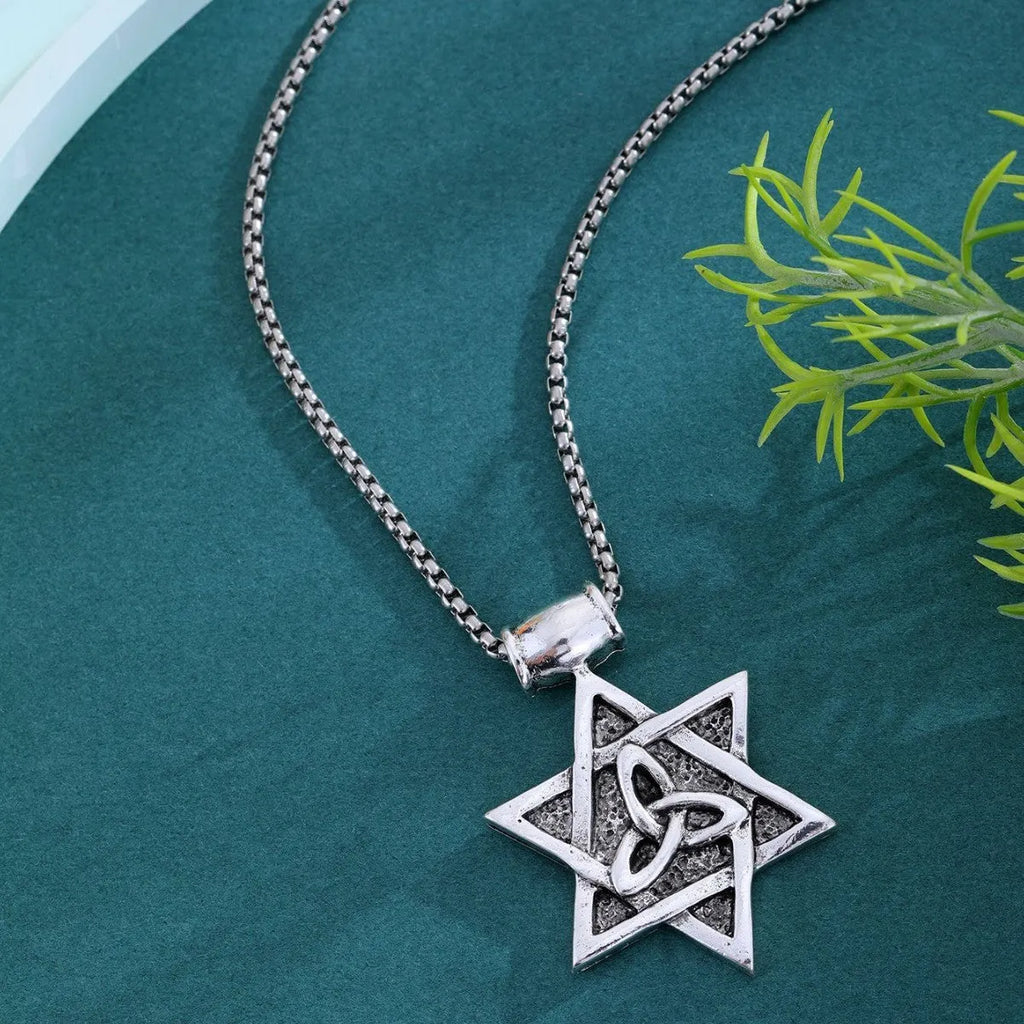 Six pointed star pendant collarbone chain necklace in Style1, fashionable personalised star jewellery for women