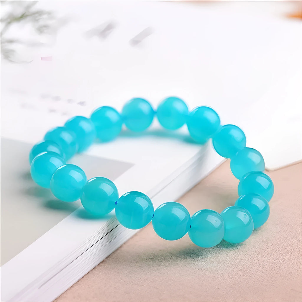 Natural Amazonite scattered beads in polished Grade 7A quality showing blue-green colouration