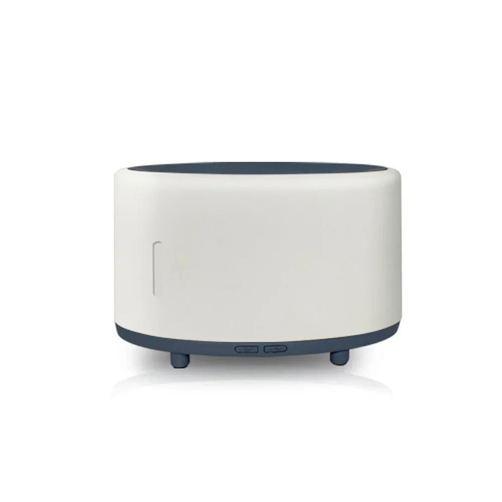 Bluetooth remote control flame humidifier aromatherapy machine with LED light in three colour options.