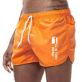 Men's lightweight hemp-blended polyester sports shorts in multiple colours with a micro-elastic waistband.