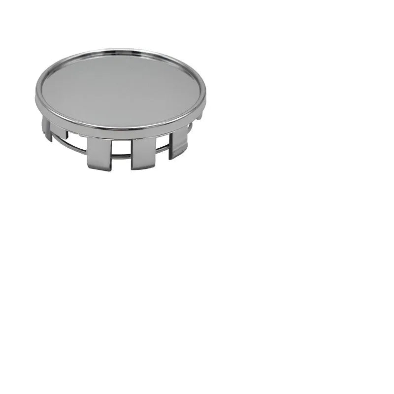 Black and silver plastic 54mm wheel hub cap for Japanese cars