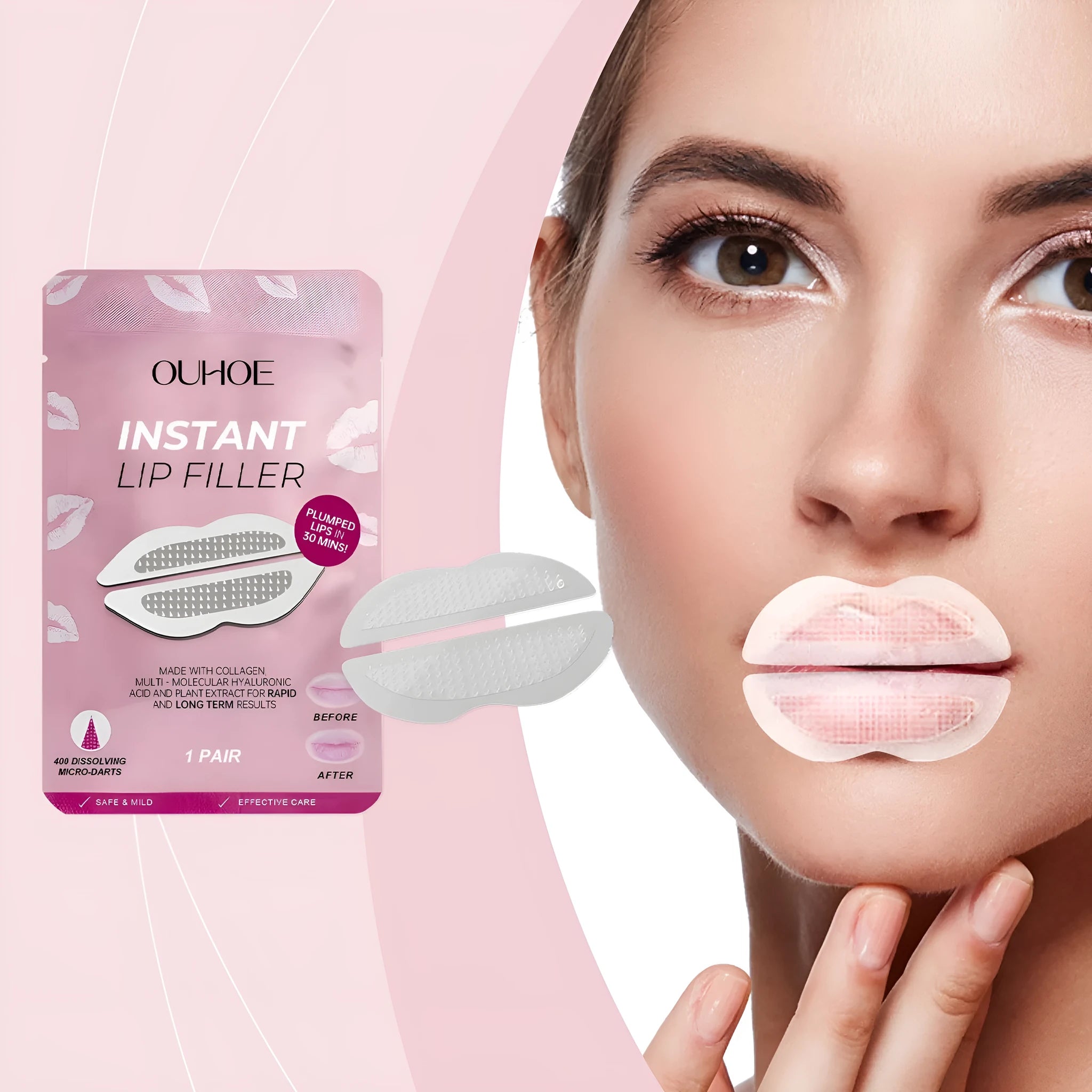Lip nursing adhesive bandage 8x12cm silicone patch with care paste for dry cracked lips