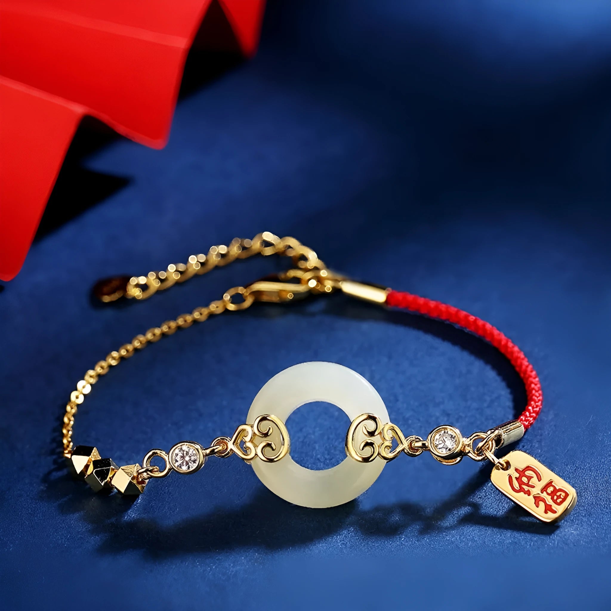 925 sterling silver Chinese-style jewellery set with Hetian jade gourd bracelet, necklace, and earrings
