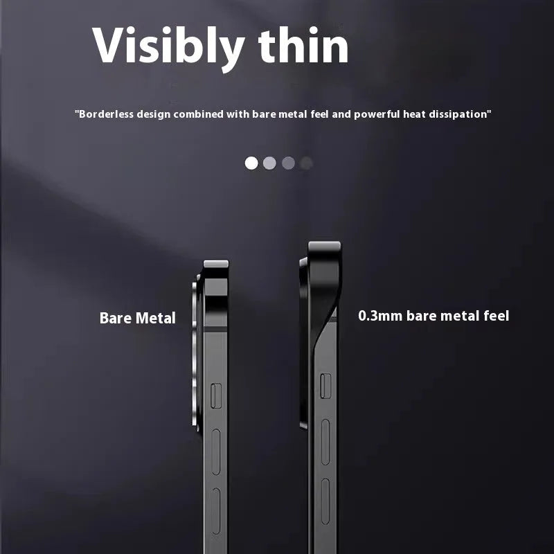 Frosted frameless Magsafe phone case for iPhone 16 series in lilac purple colour