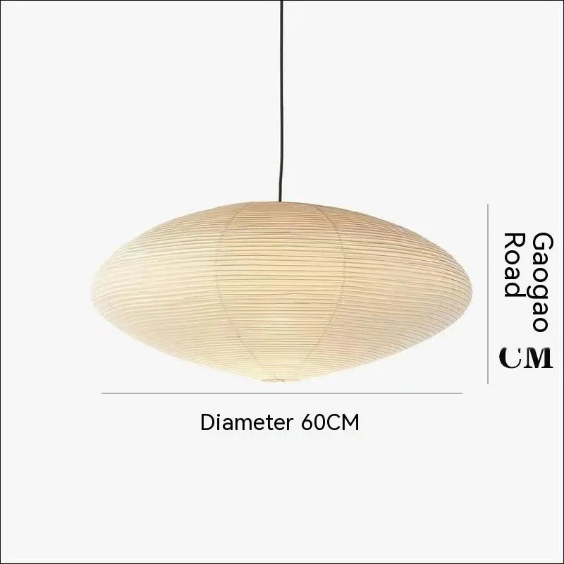 Modern wind xuan paper pendant chandelier with soft white shade and three-colour LED lighting