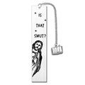 Stainless steel bookmark with a tassel in one of five colours, presented in a gift box.