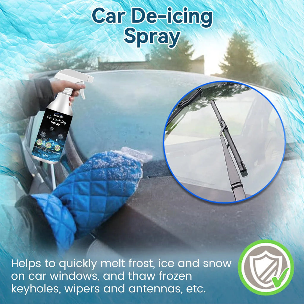 60ml car window de-icing spray bottle for winter windscreen ice removal
