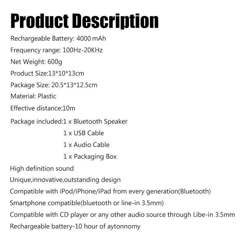 Skull-shaped wireless Bluetooth speaker with rechargeable battery showing front detail and colour options