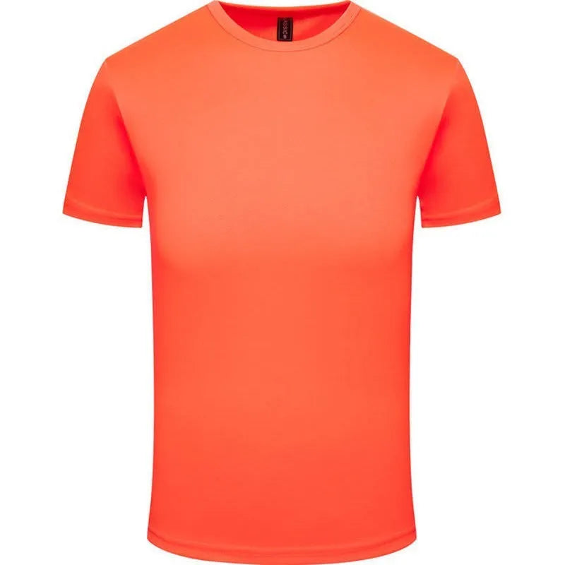 Summer quick-dry T-shirt for outdoor work and sports in nylon-polyester fabric, regular fit pullover
