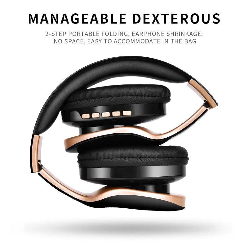 HobbyLane Bluetooth wireless headset with 40mm drivers in black, red, and white colour options
