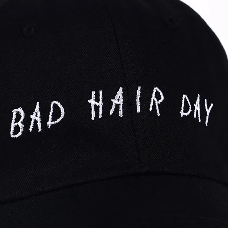 Embroidered baseball cap in black cotton with wild style embroidery and adjustable fit