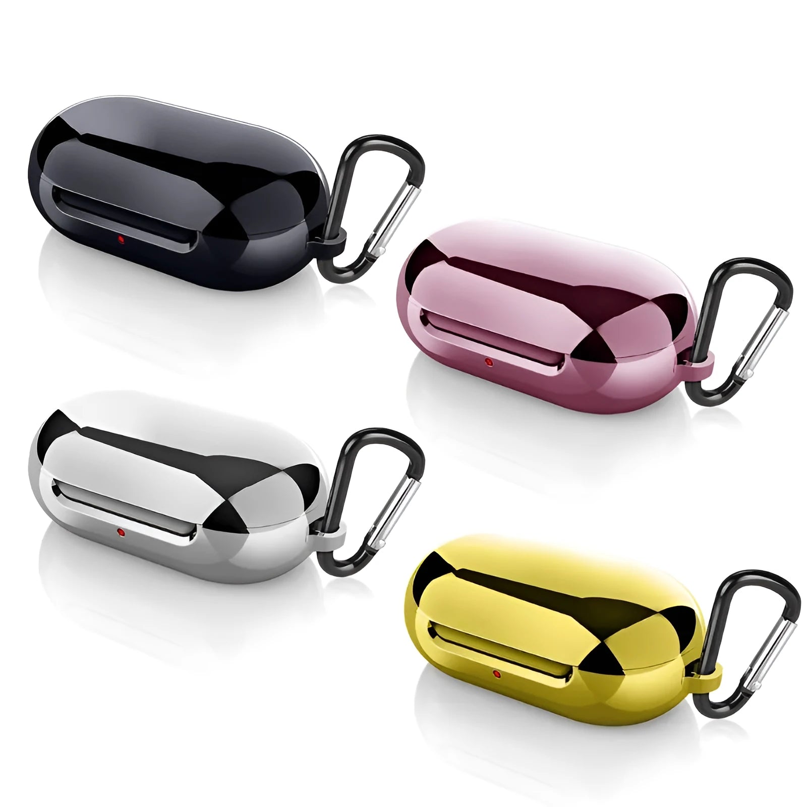 Gold pink silver black TPU silicone protective cover for Apple Samsung Galaxy Buds case