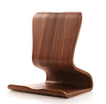 Bamboo wood lazy couch bracket tablet holder for Apple iPad and iPhone on a desktop