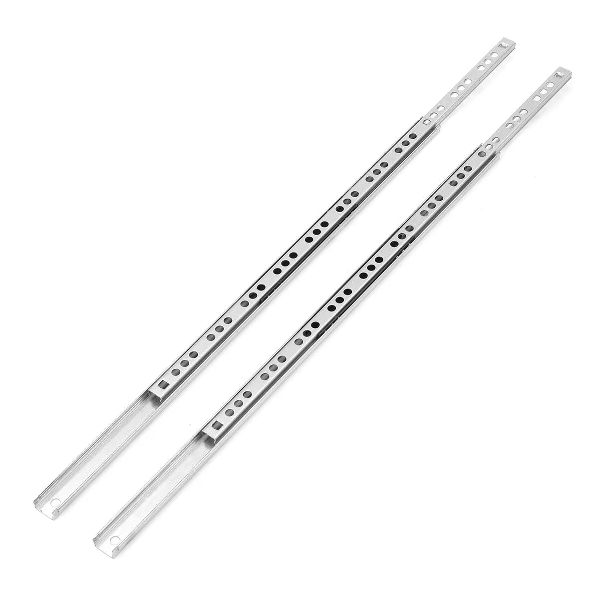 Two-section ultra-narrow drawer slide rail with 17mm width and ball bearings